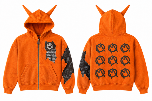 CHARZARD PATCHWORK ZIP UP
