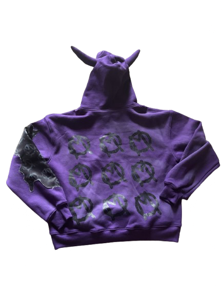 “GENGAR” DEMON PATCHWORK ZIP UP