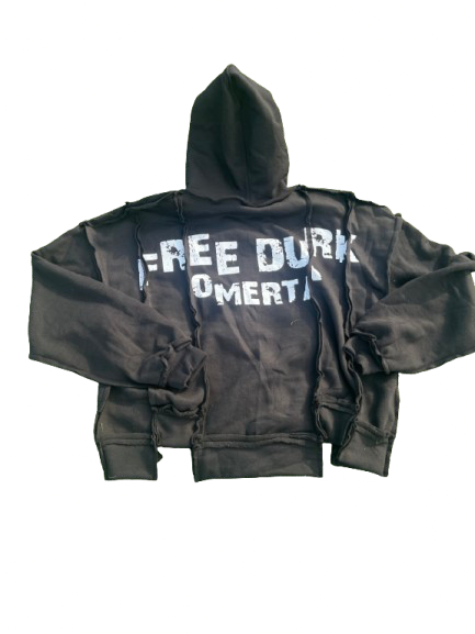 “FREE DURK” UNEVEN ZIP UP