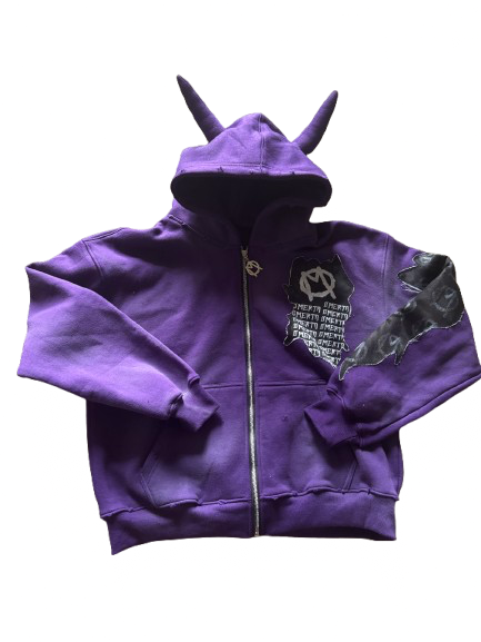 “GENGAR” DEMON PATCHWORK ZIP UP