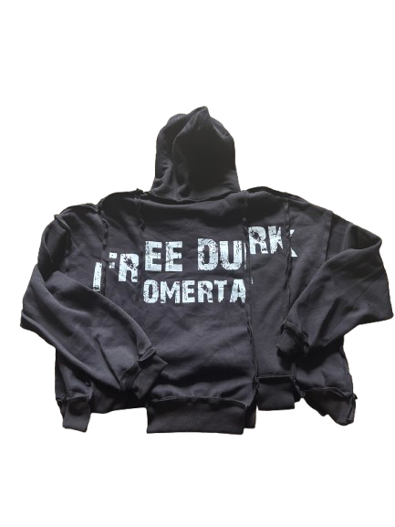 “FREE DURK” UNEVEN ZIP UP