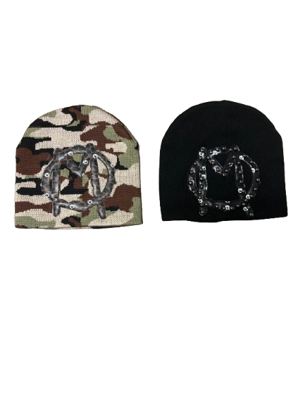LEATHER PATCH BEANIE BUNDLE